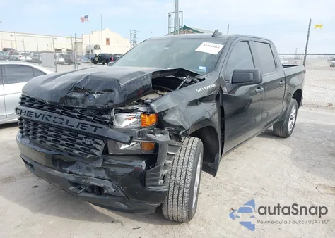 2021 Chevrolet Silverado 1500 2Wd Short Bed Custom z USA, uszkodzony, nr VIN 3GCPWBEK4MG277688